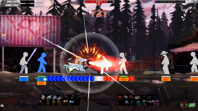 Screen ze hry One Finger Death Punch 2