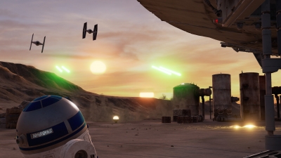 Screen ze hry Trials on Tatooine