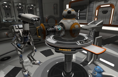 Screen ze hry Star Wars Droid repair bay