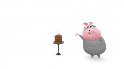 Screen ze hry Google Spotlight Stories Piggy