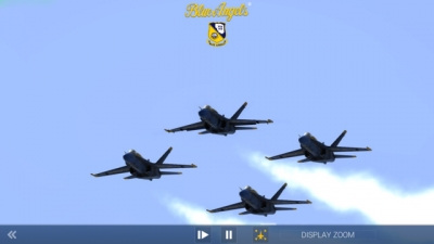Screen ze hry Blue Angels Aerobatic Flight Simulator