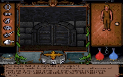 Screen ze hry Ultima Underworld: The Stygian Abyss