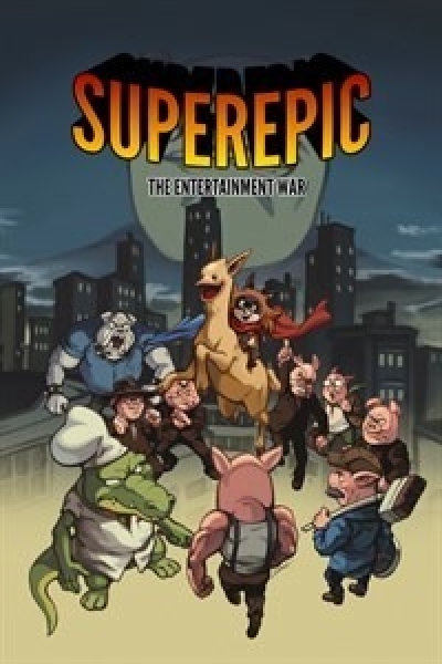 Artwork ke hře SuperEpic: The Entertainment War