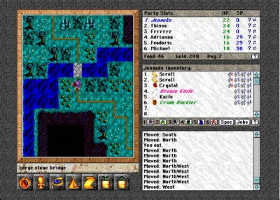 Screen ze hry Exile III: Ruined World