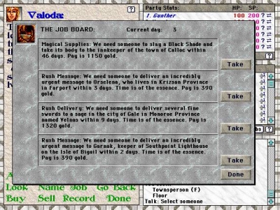 Screen ze hry Exile III: Ruined World