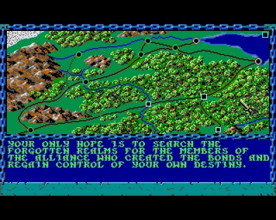 Screen ze hry Curse of the Azure Bonds