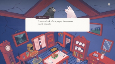 Screen ze hry Orwells Animal Farm