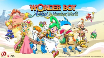 Artwork ke he Wonder Boy: Asha in Monster World