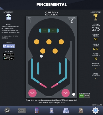 Screen ze hry Pincremental