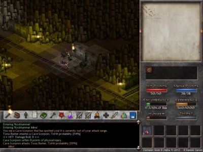 Screen ze hry Eschalon: Book III
