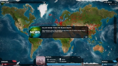 Screen ze hry Plague Inc: Evolved