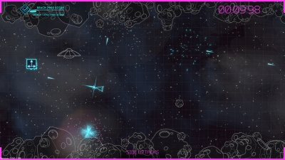 Screen ze hry Asteroids Recharged