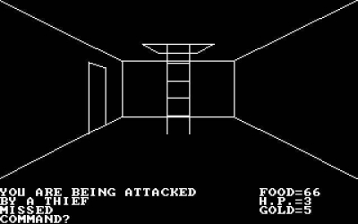 Screen ze hry Akalabeth: World of Doom