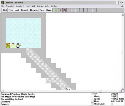 Screen ze hry Castle of the Winds