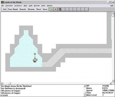 Screen ze hry Castle of the Winds
