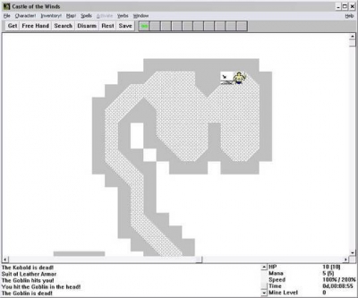 Screen ze hry Castle of the Winds