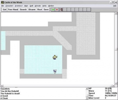 Screen ze hry Castle of the Winds
