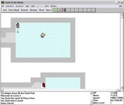 Screen ze hry Castle of the Winds