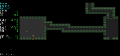 Screen ze hry Angband