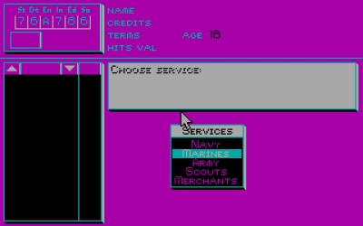 Screen ze hry MegaTraveller 1: The Zhodani Conspiracy