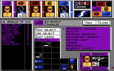 Screen ze hry MegaTraveller 1: The Zhodani Conspiracy