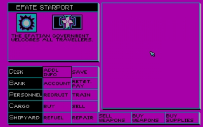 Screen ze hry MegaTraveller 1: The Zhodani Conspiracy