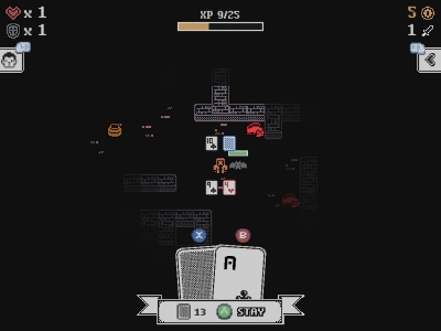 Screen ze hry RogueJack: Roguelike Blackjack