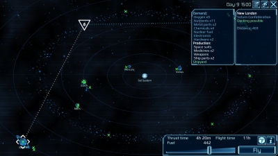 Screen ze hry Space Commander: War and Trade