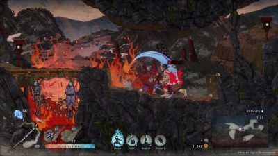 Screen ze hry GetsuFumaDen: Undying Moon