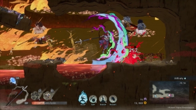 Screen ze hry GetsuFumaDen: Undying Moon