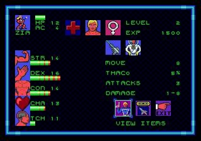 Screen ze hry Buck Rogers: Countdown to Doomsday