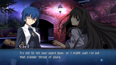 Screen ze hry Melty Blood: Type Lumina