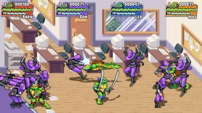 Screen ze hry Teenage Mutant Ninja Turtles: Shredders Revenge