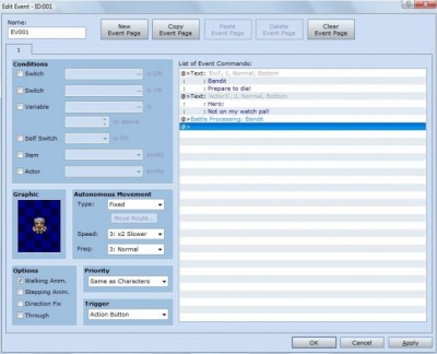 Screen ze hry RPG Maker VX
