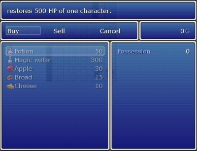 Screen ze hry RPG Maker VX