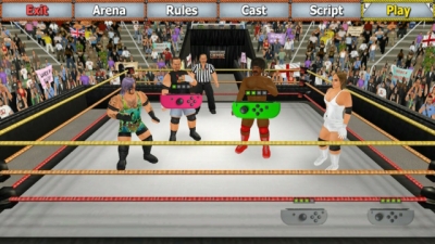 Screen ze hry Wrestling Empire