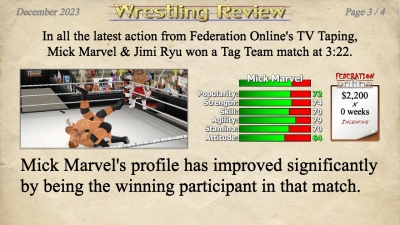 Screen ze hry Wrestling Empire