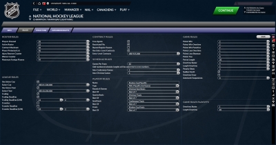 Screen ze hry Franchise Hockey Manager 7