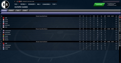 Screen ze hry Franchise Hockey Manager 7