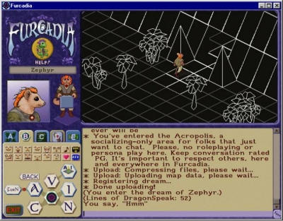Screen ze hry Furcadia