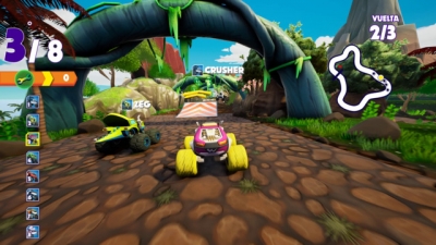 Screen ze hry Blaze and the Monster Machines: Axle City Racers