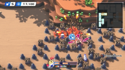 Screen ze hry Super Bomberman R2