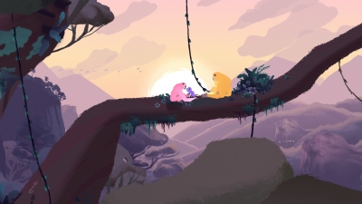 Screen ze hry Gibbon: Beyond the Trees