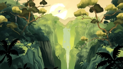 Screen ze hry Gibbon: Beyond the Trees