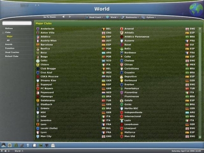 Screen ze hry Worldwide Soccer Manager 2007