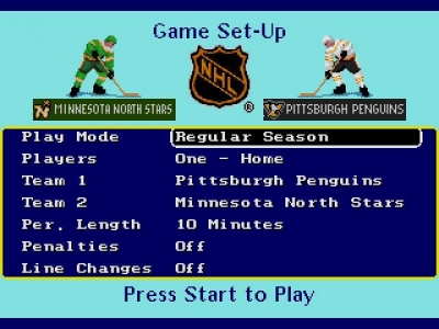Screen ze hry NHL Hockey