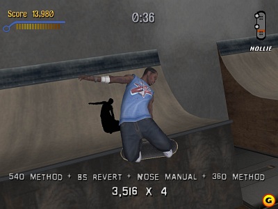 Screen Tony Hawks Pro Skater 3