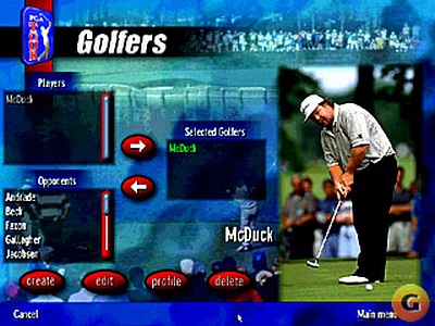 Screen PGA Tour Pro