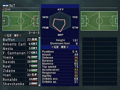 Screen ze hry Pro Evolution Soccer 3