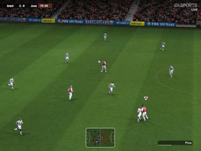 Screen ze hry FIFA Soccer 2004